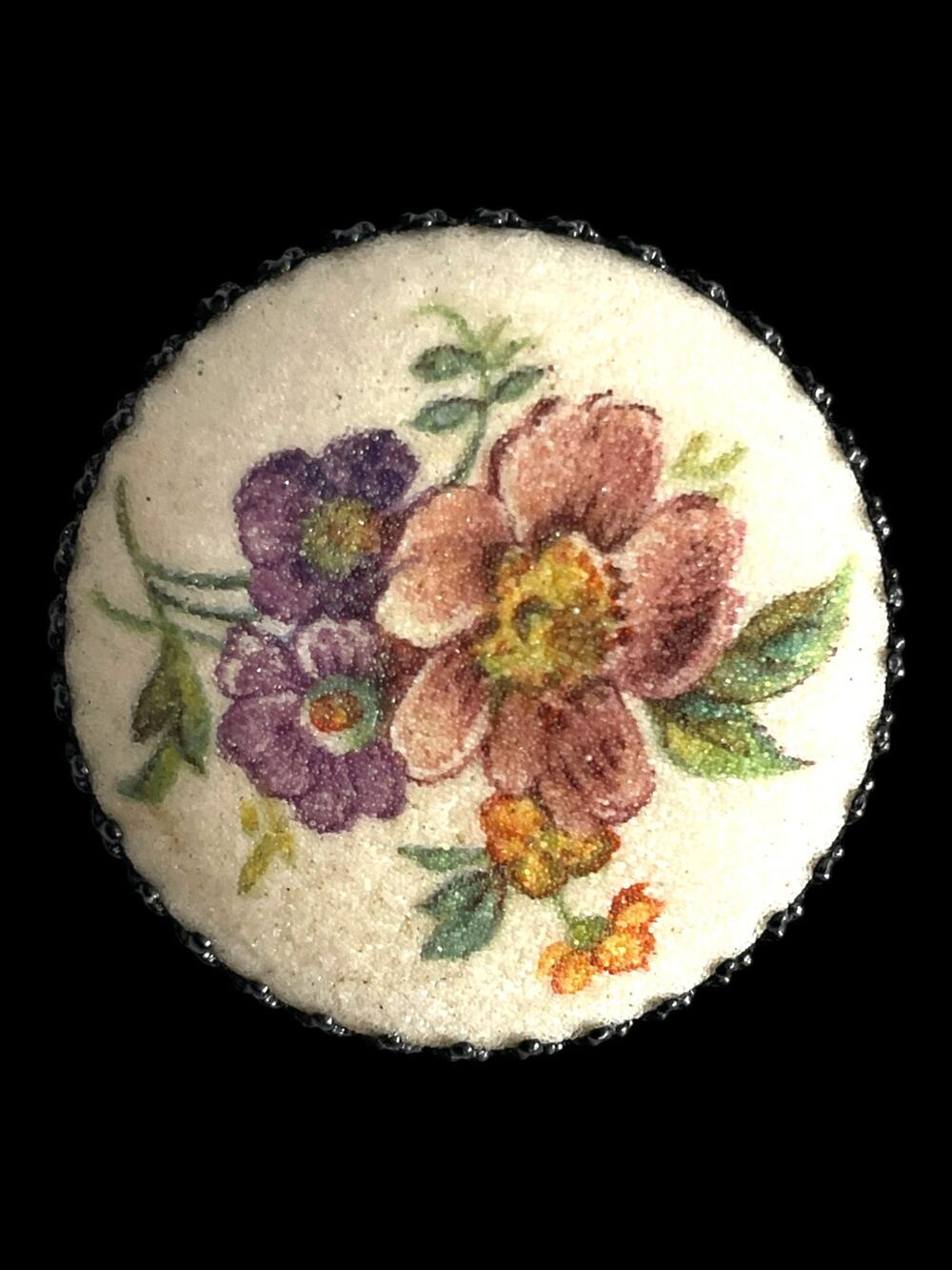 Vintage West German Sugar Flower Brooch | Pristine Condition